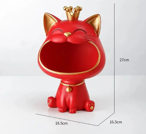 FortunaZen – Dekorativ Lucky Cat, der Symboliserer Ro og Positivitet