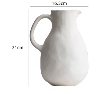 GlossyCharm - Tekstureret keramisk vase