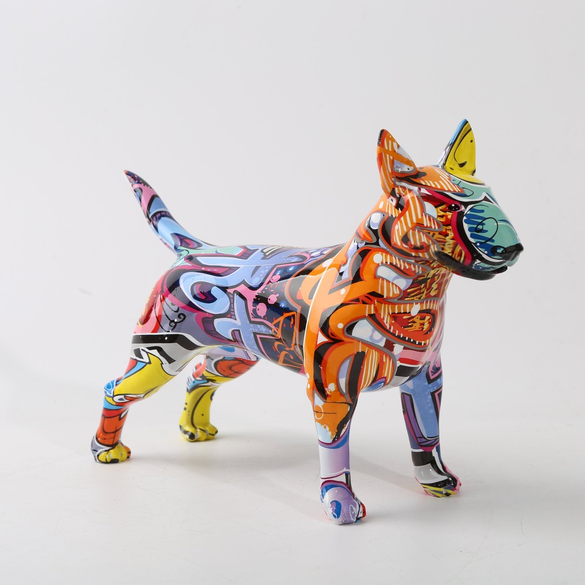 GraffiBull - Levende Bull Terrier dekorative figurer