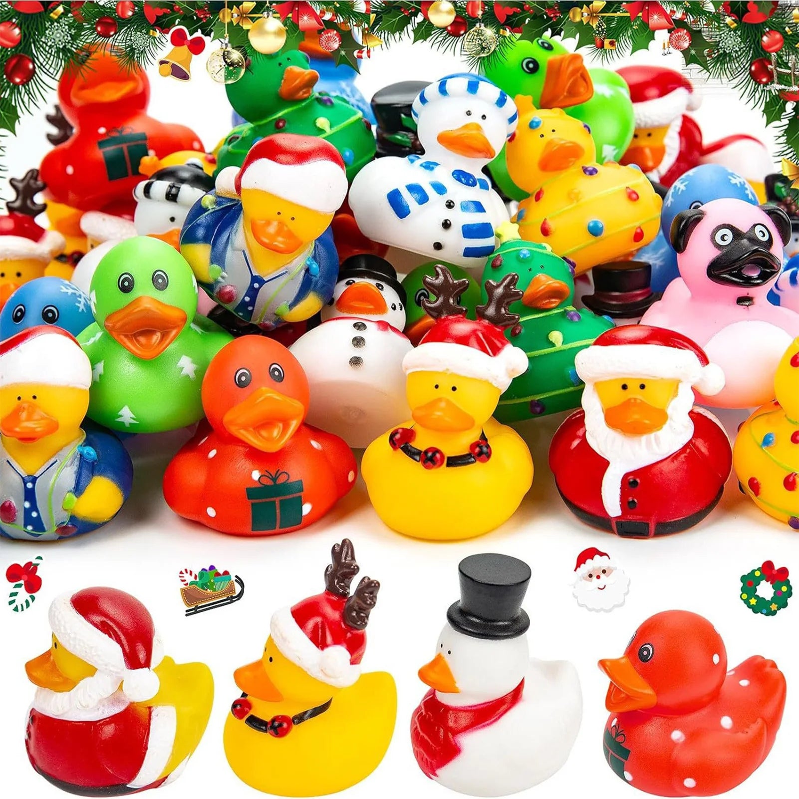 Julenedtælling Gummiand-adventskalender