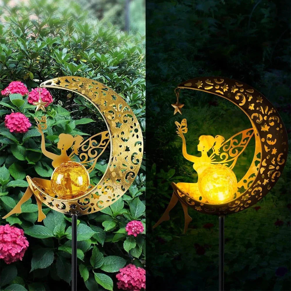 Fortryllende Solar Moon Garden Light
