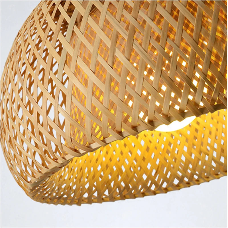 Bambus lanterne pendel lampe