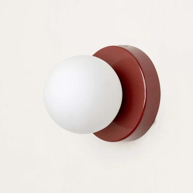 LumiGlobe - Moderne væglampe med glasklods fra midten af århundredet