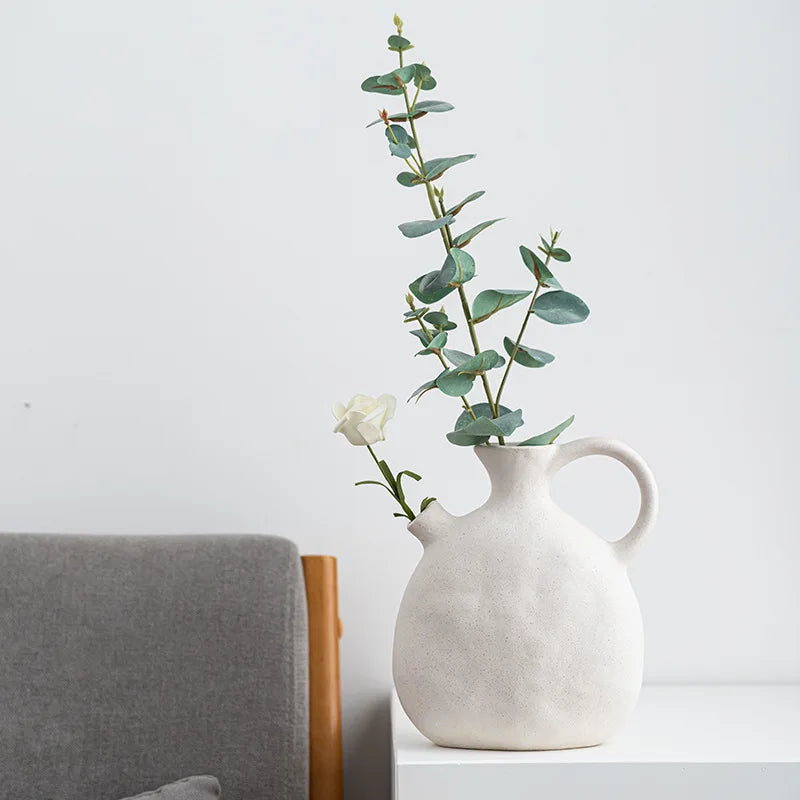 GlossyCharm - Tekstureret keramisk vase