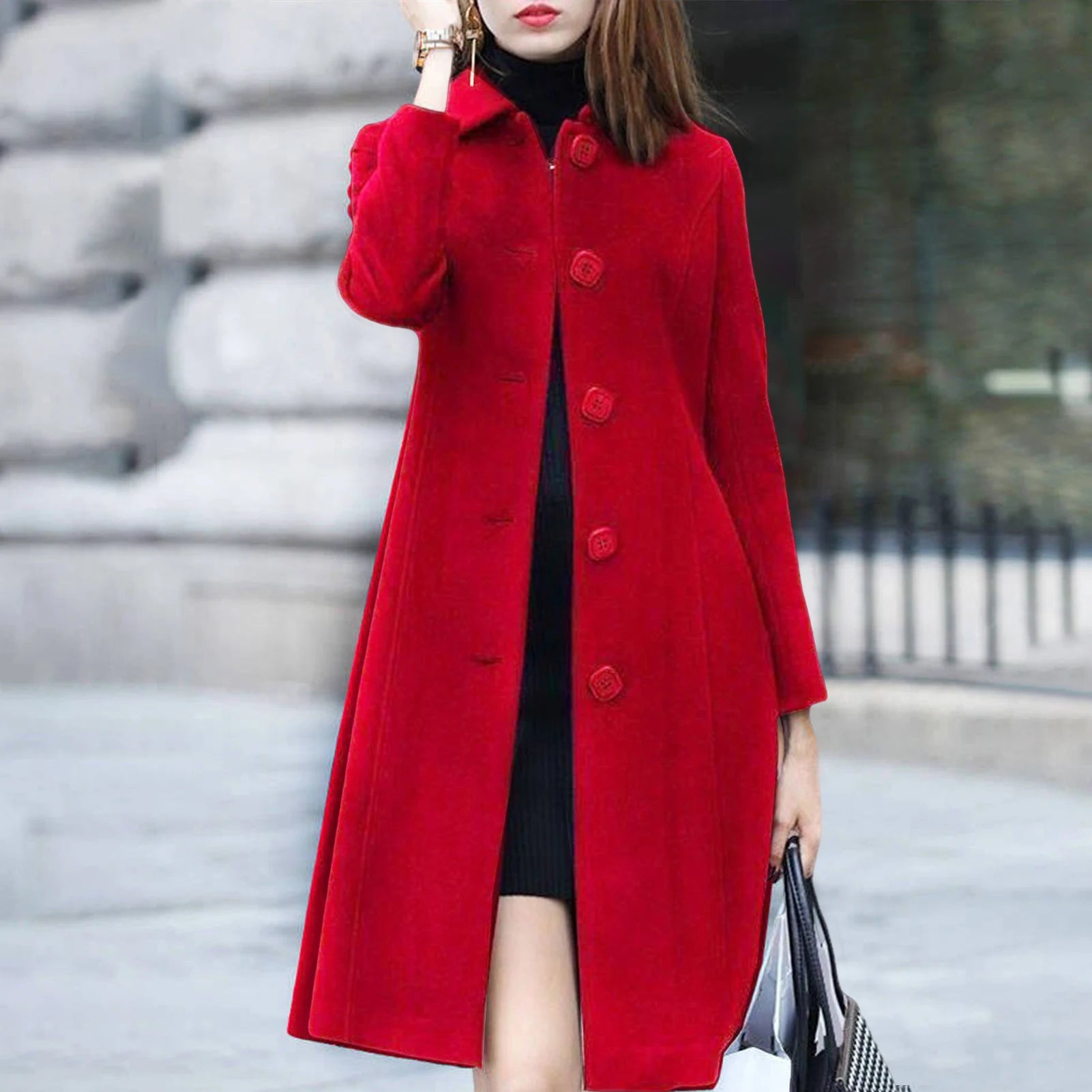 Julia Elegant Mid-Length Women's Winter Coat