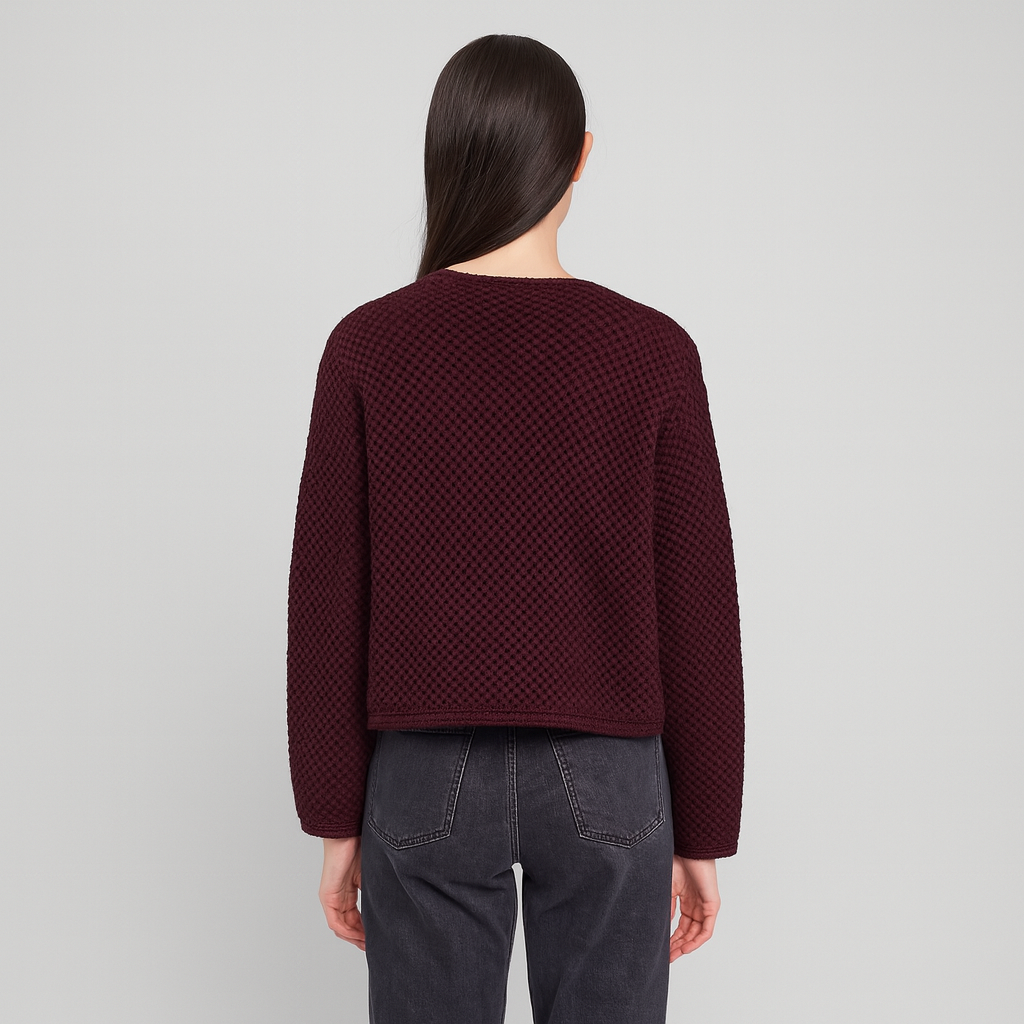 Serene | Strikjakke med knaplukning