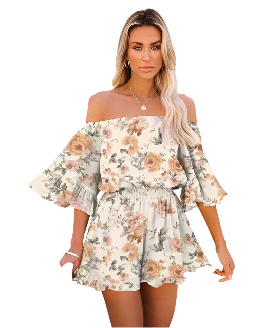 Lyra – Off-Shoulder Jumpsuit med Feminint Snit