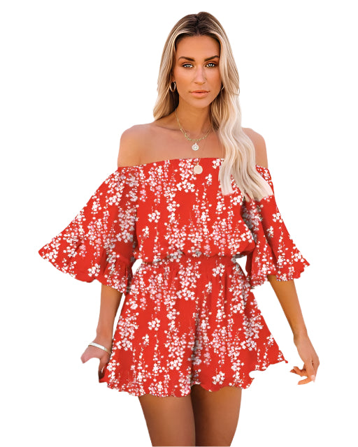 Lyra – Off-Shoulder Jumpsuit med Feminint Snit