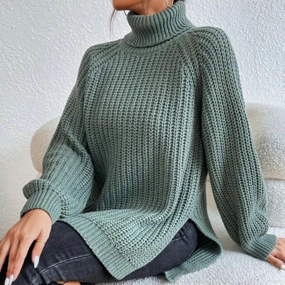 Sabina - Strikket rullekravesweater