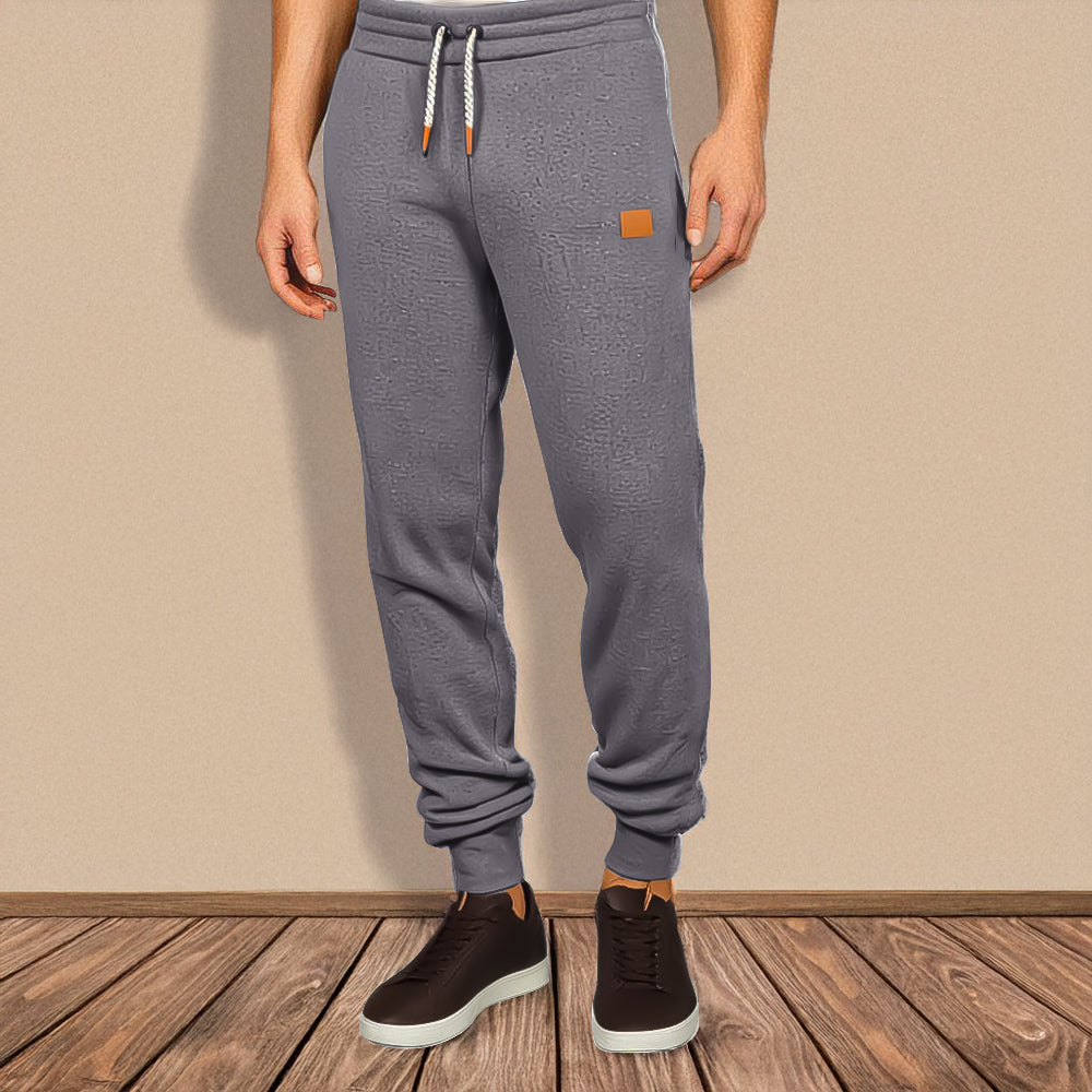 Simon Herre Sweatpants – Ensfarvede Joggingbukser