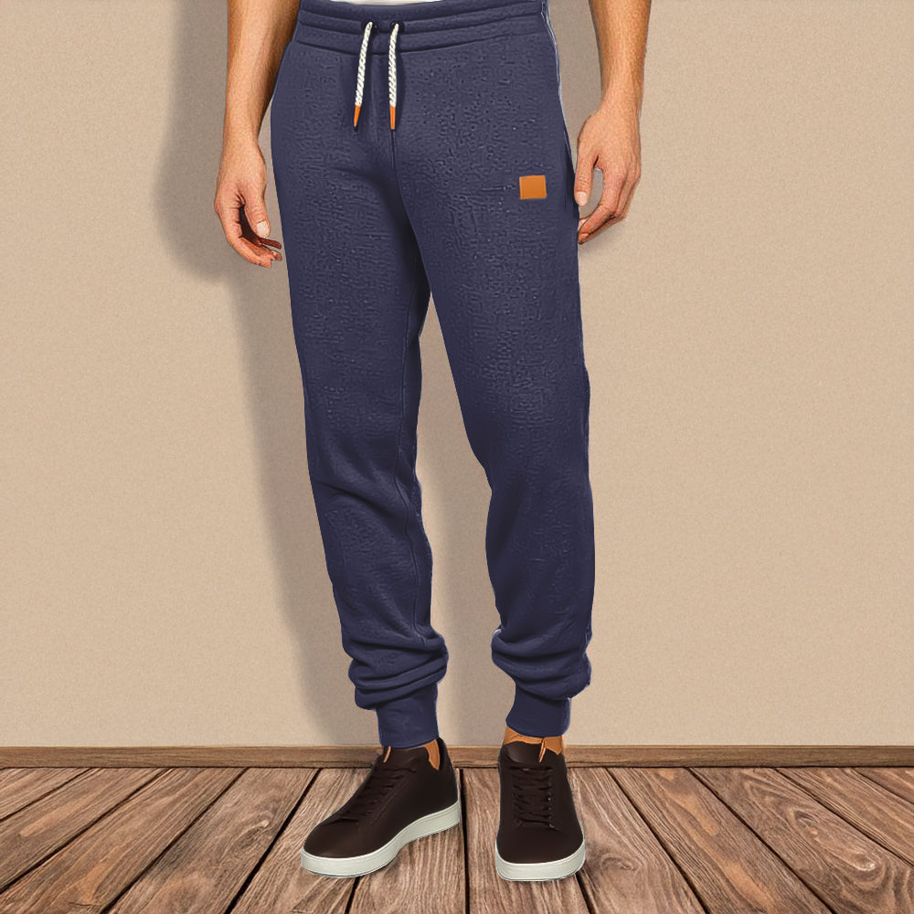 Simon Herre Sweatpants – Ensfarvede Joggingbukser