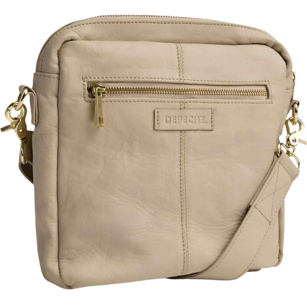 Margaret - Læder Crossbody Taske med Guldfarvet Hardware