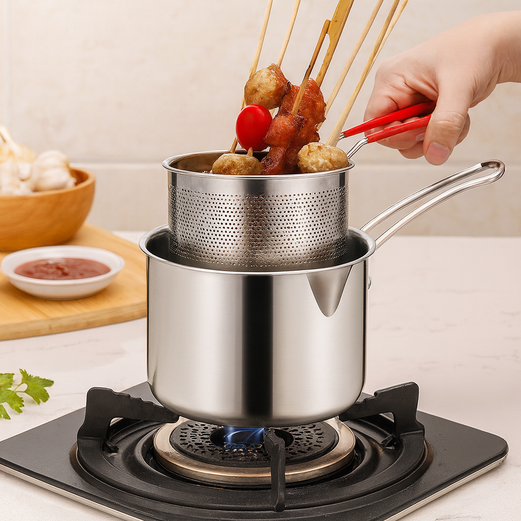 Solvara | Rustfrit Stål-Stegepande til Induktion og Fritering