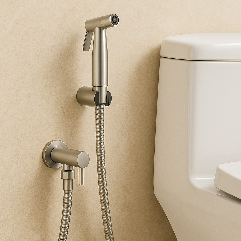 StreamMist | Rustfrit stål bidet-spray med vægmontering