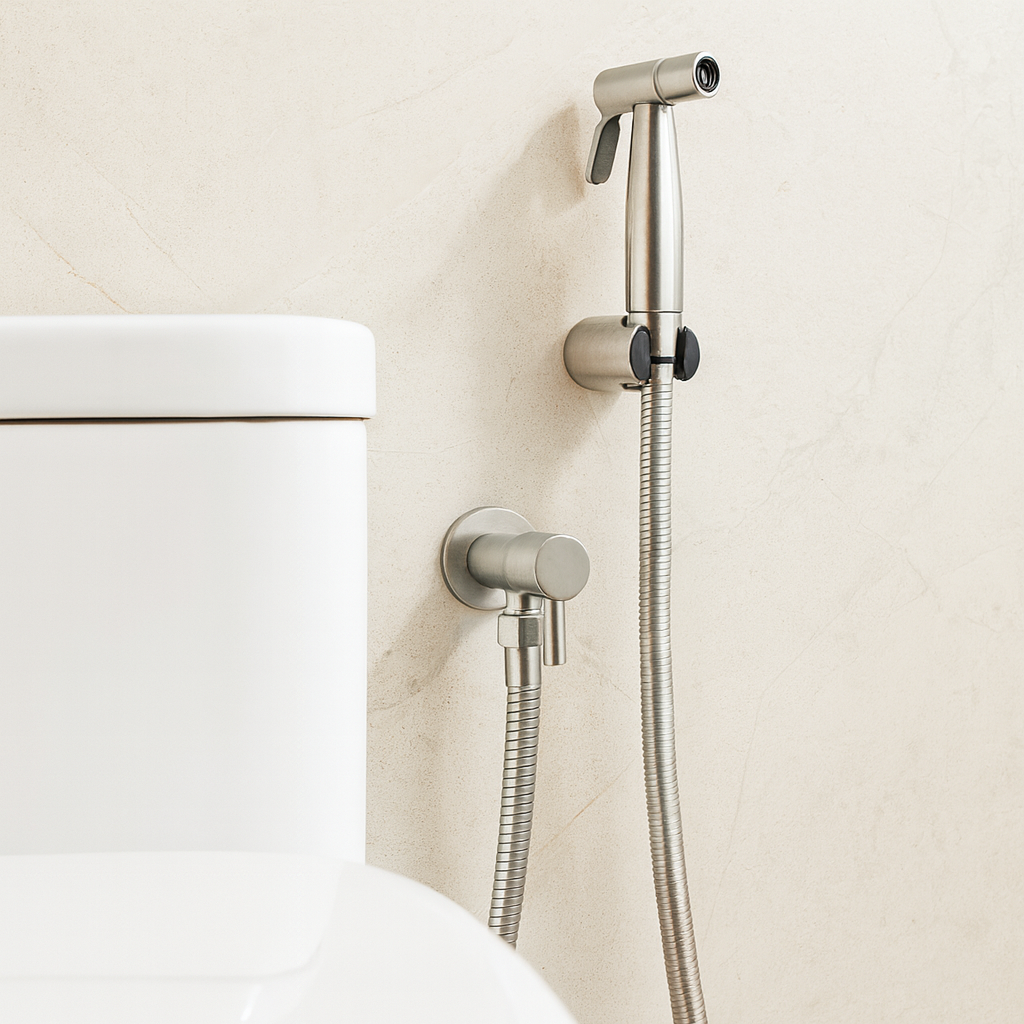 StreamMist | Rustfrit stål bidet-spray med vægmontering