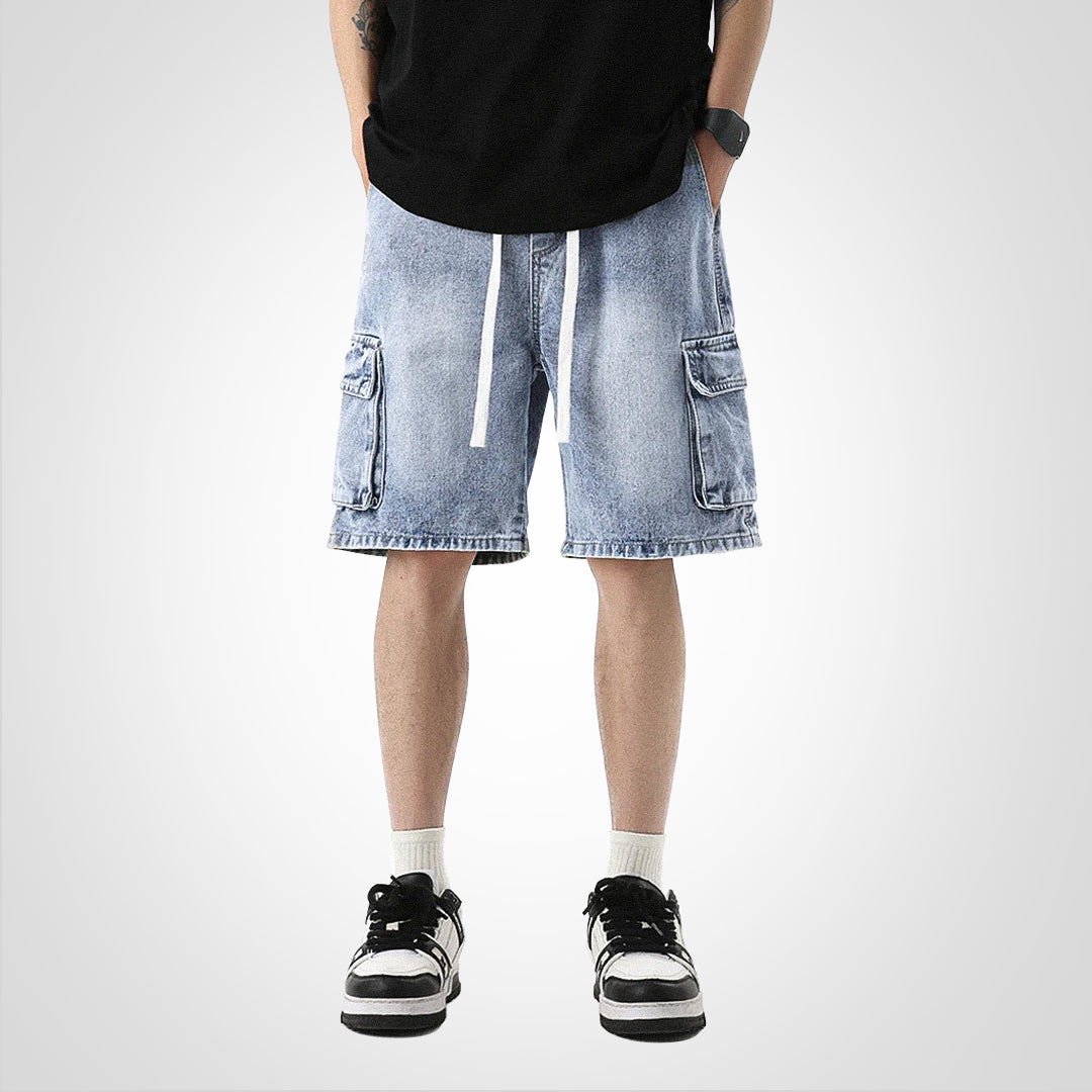 StreetEase Cargo Shorts i denim