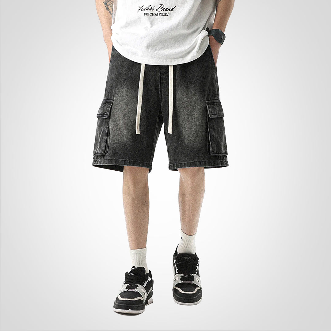 StreetEase Cargo Shorts i denim