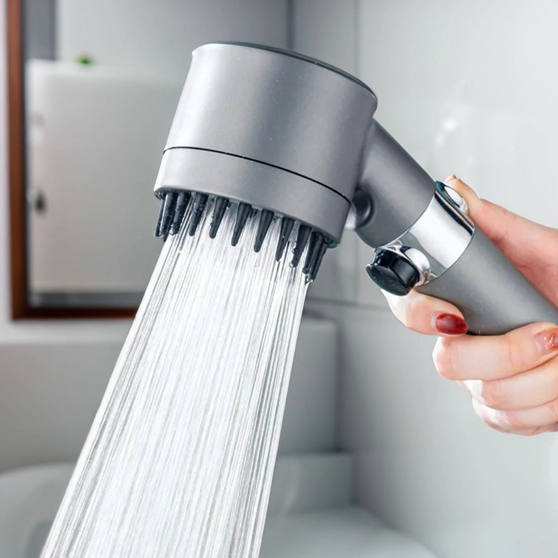 HydroJet Håndholdt Højtryksbruser – Justerbart Flow & Kraftig Stråle