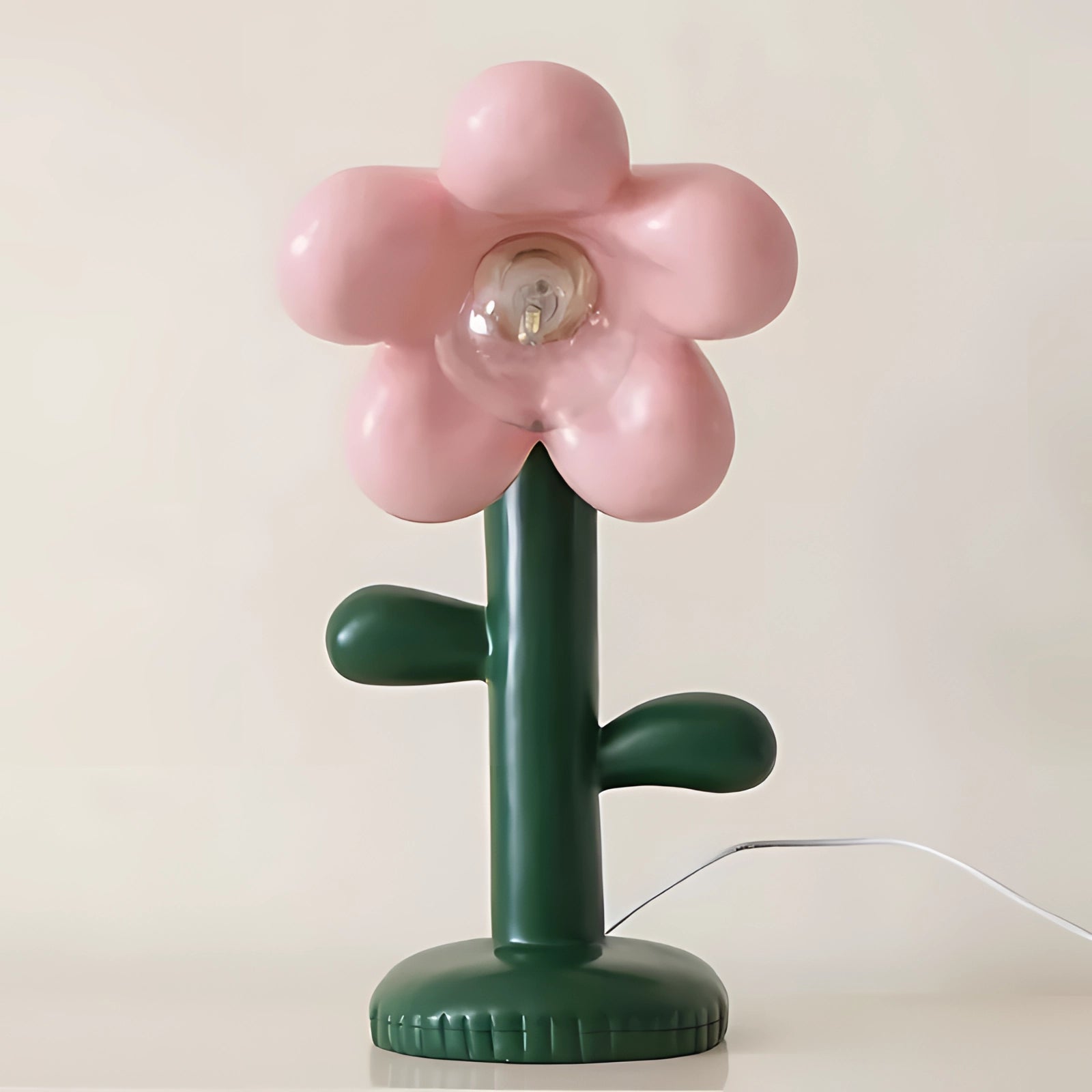 LunaBloom Bordlampe – Elegant Blomsterdesign for en Hyggelig Atmosfære