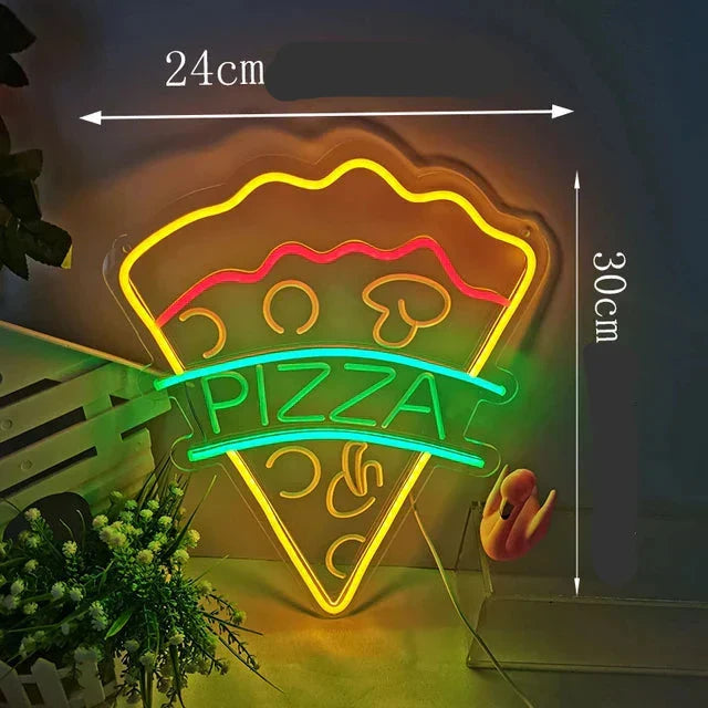GlowBite Neon Fastfood Natlys – Skab en Trendy og Sjov Atmosfære