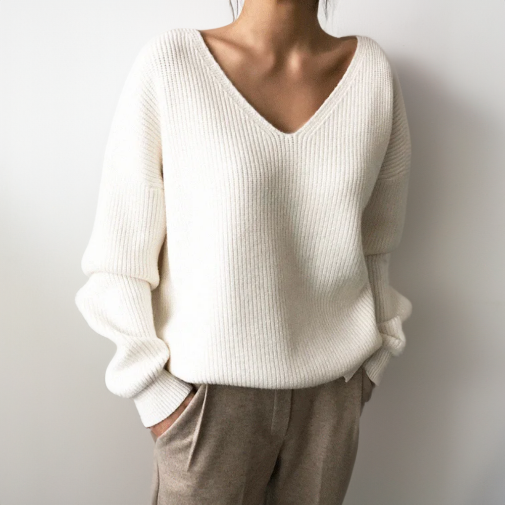 Emma Cozy V-Neck Sweater
