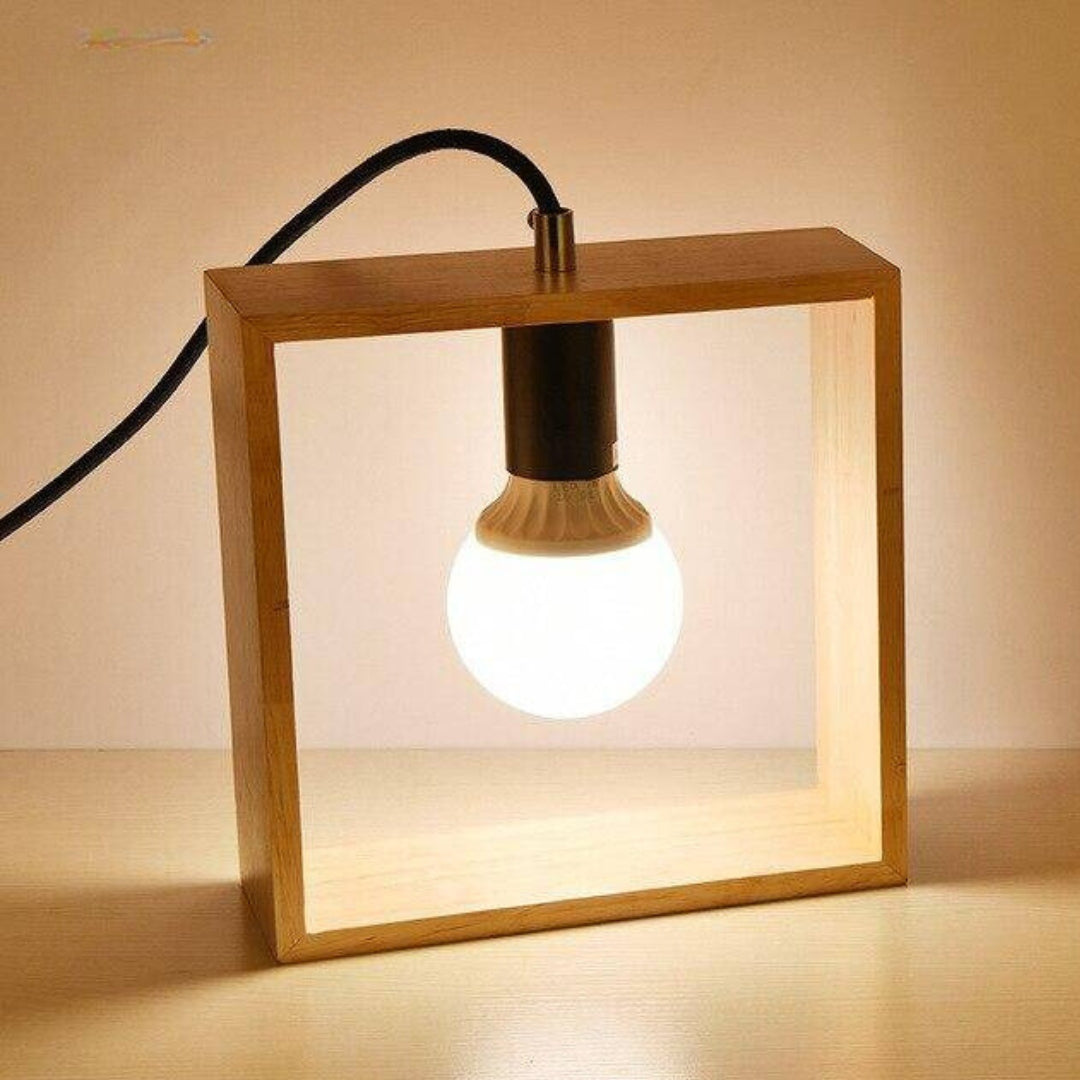 ModernMinimal - Geometriske træaccentlamper