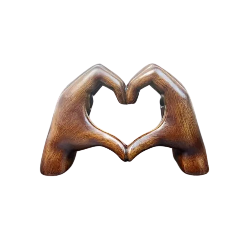 Lovenest Elegant harpiksskulptur - symbol på kærlighed og hengivenhed