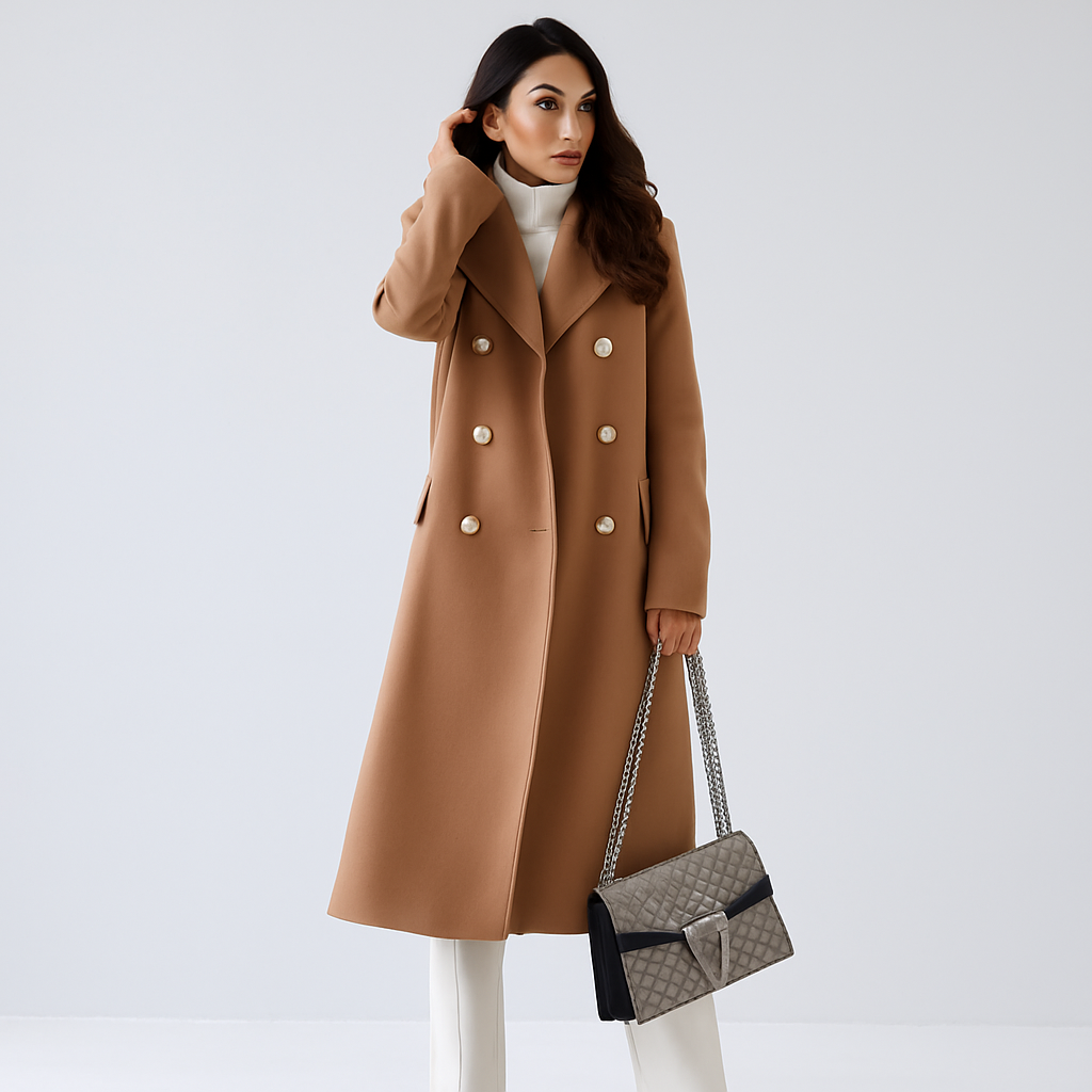 Victoria | Luksuriøs, lang, løsklippet frakke