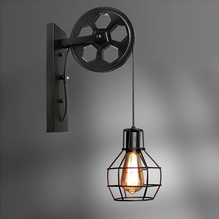 LED-væglampe i industriel stil