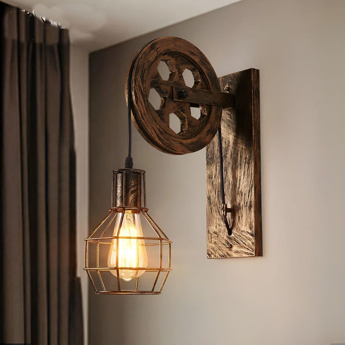 LED-væglampe i industriel stil