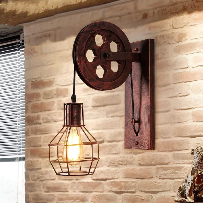 LED-væglampe i industriel stil
