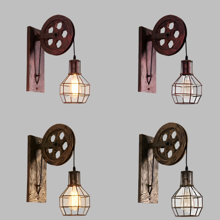 LED-væglampe i industriel stil