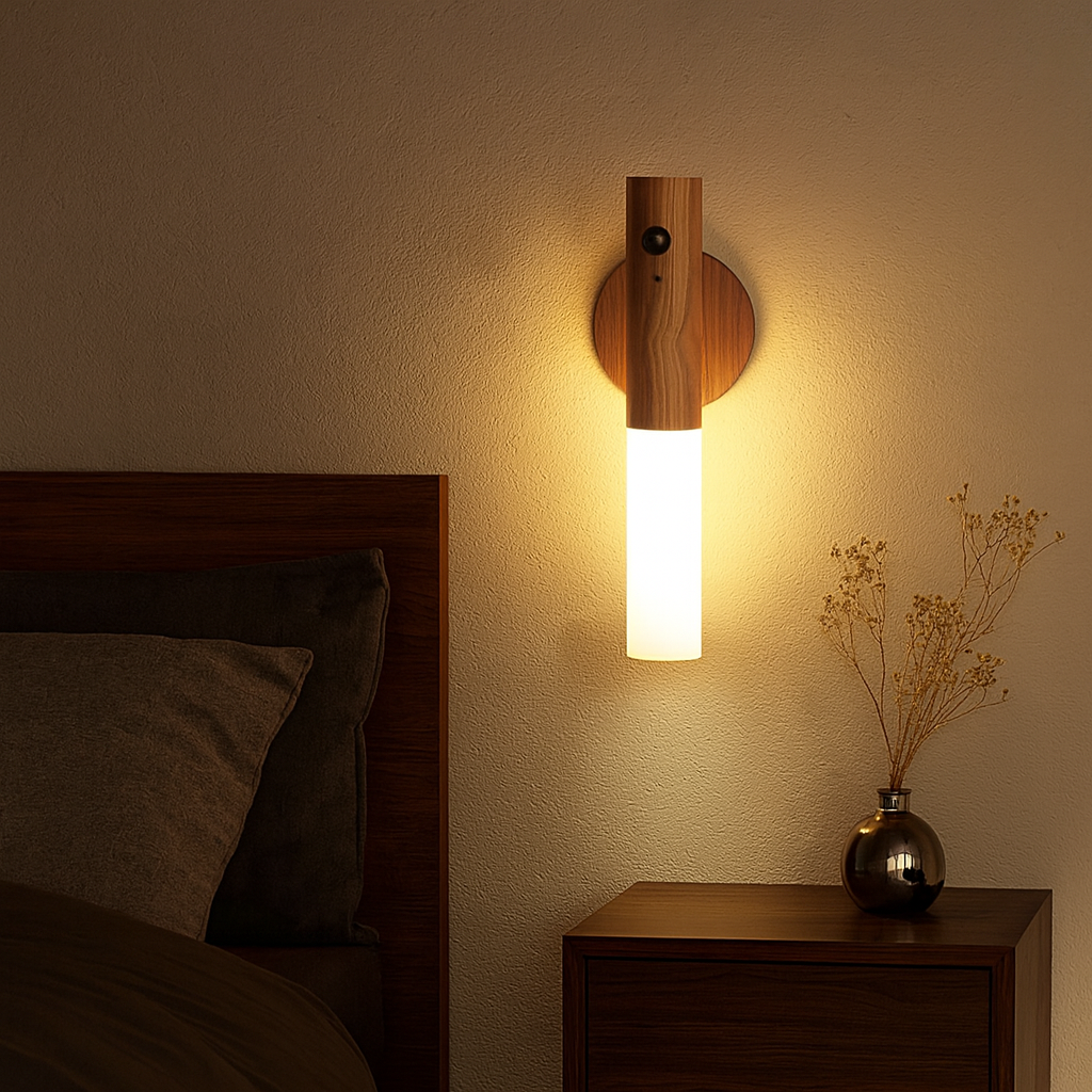 VivaGlow – Smart LED-væglampe med Bevægelsessensor og Fjernbetjening