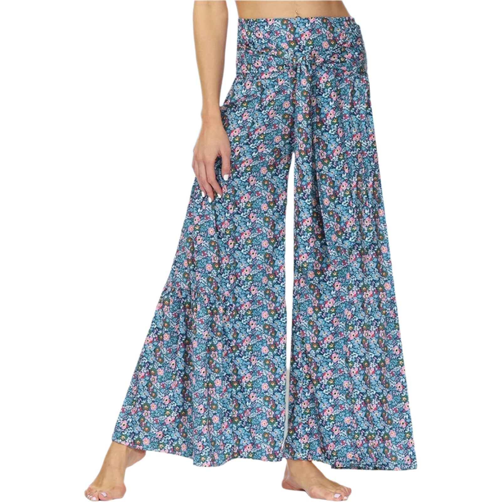 Leslie- Luftige Bukser med Bohemeinspireret Blomsterprint