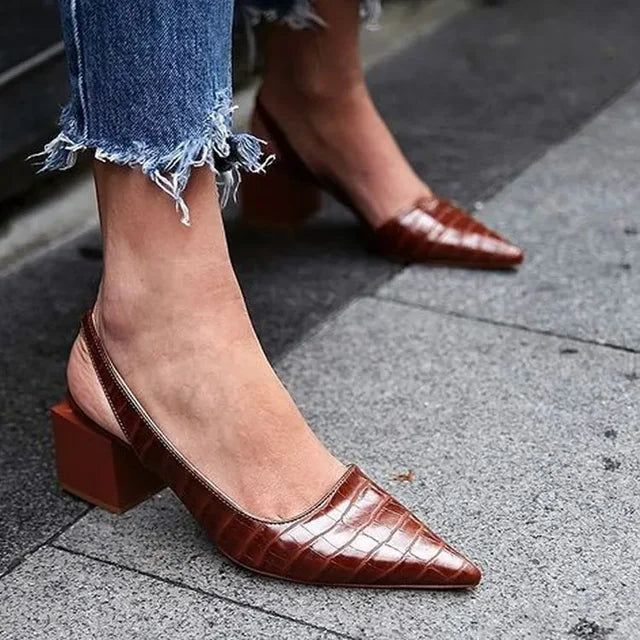 Malene - Casual slingback-sko med skridsikker tå