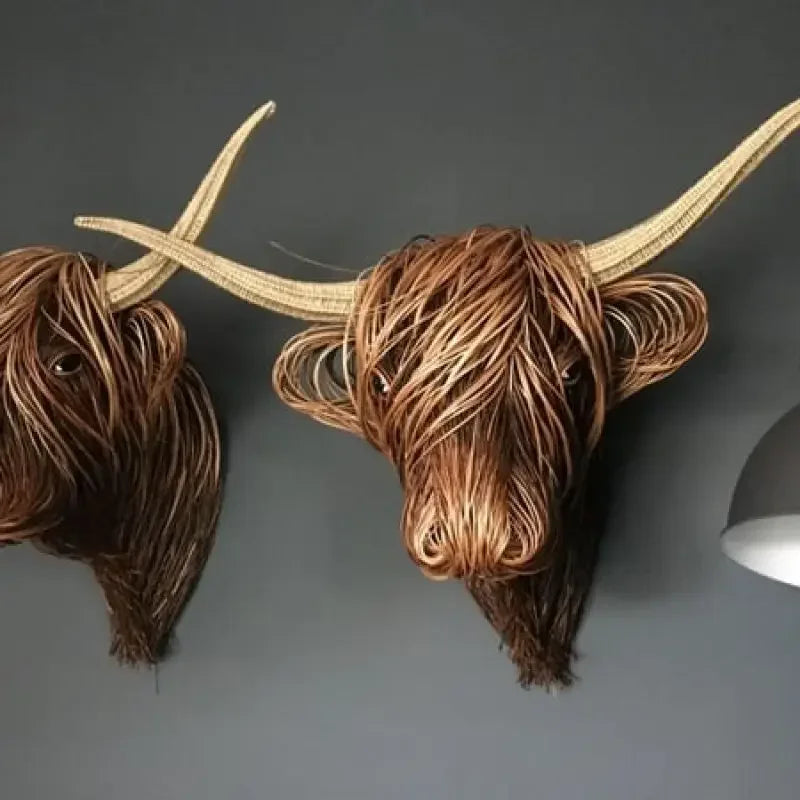 Nature'sCow - Håndlavet ko-vægdekoration til naturinspirerede