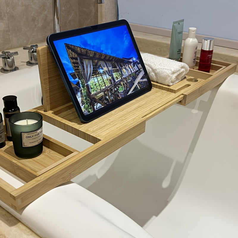 BambooRelax Udvidelig Badekarsbakke – Luksuriøs Spa-Oplevelse derhjemme