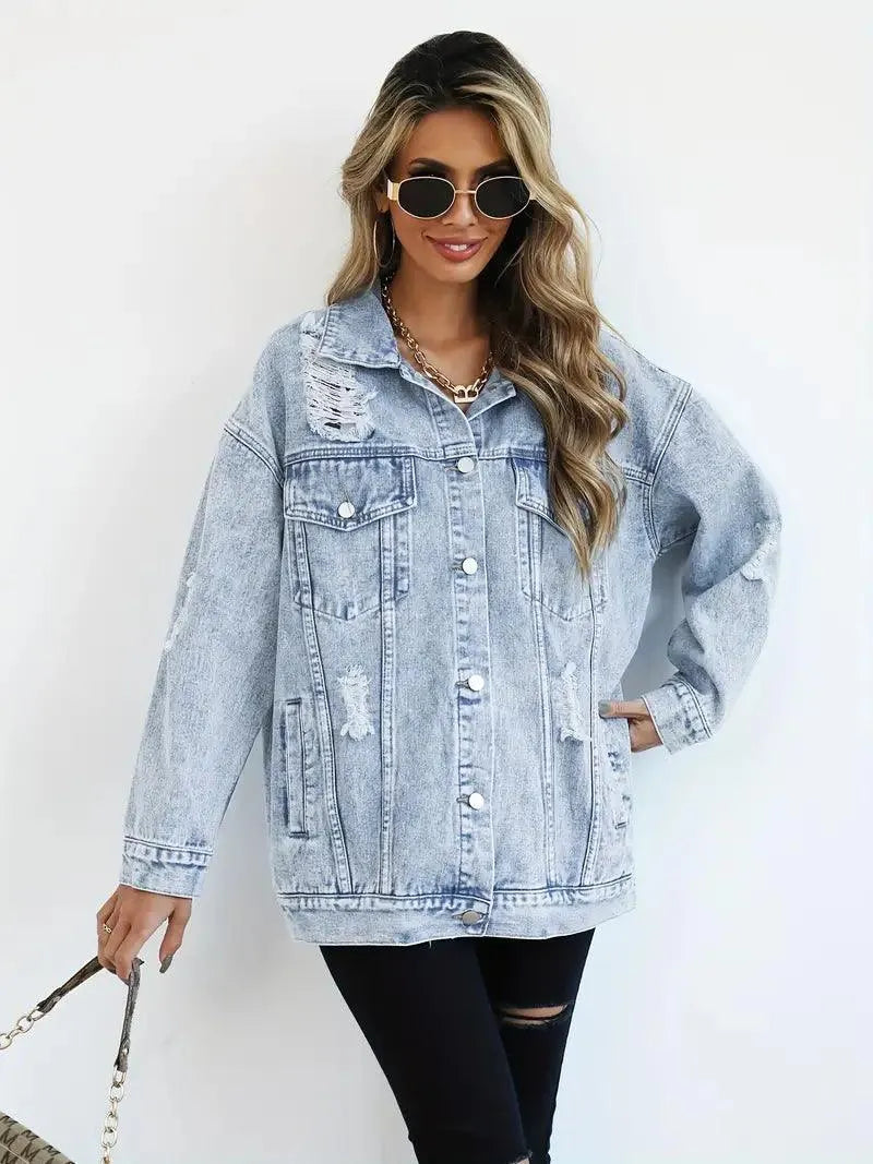 Luna - Oversized denimjakke