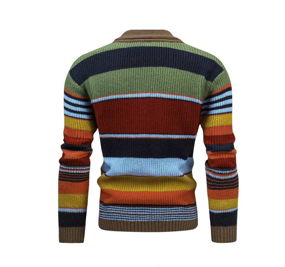 Noah - Stribet cardigan med knapper