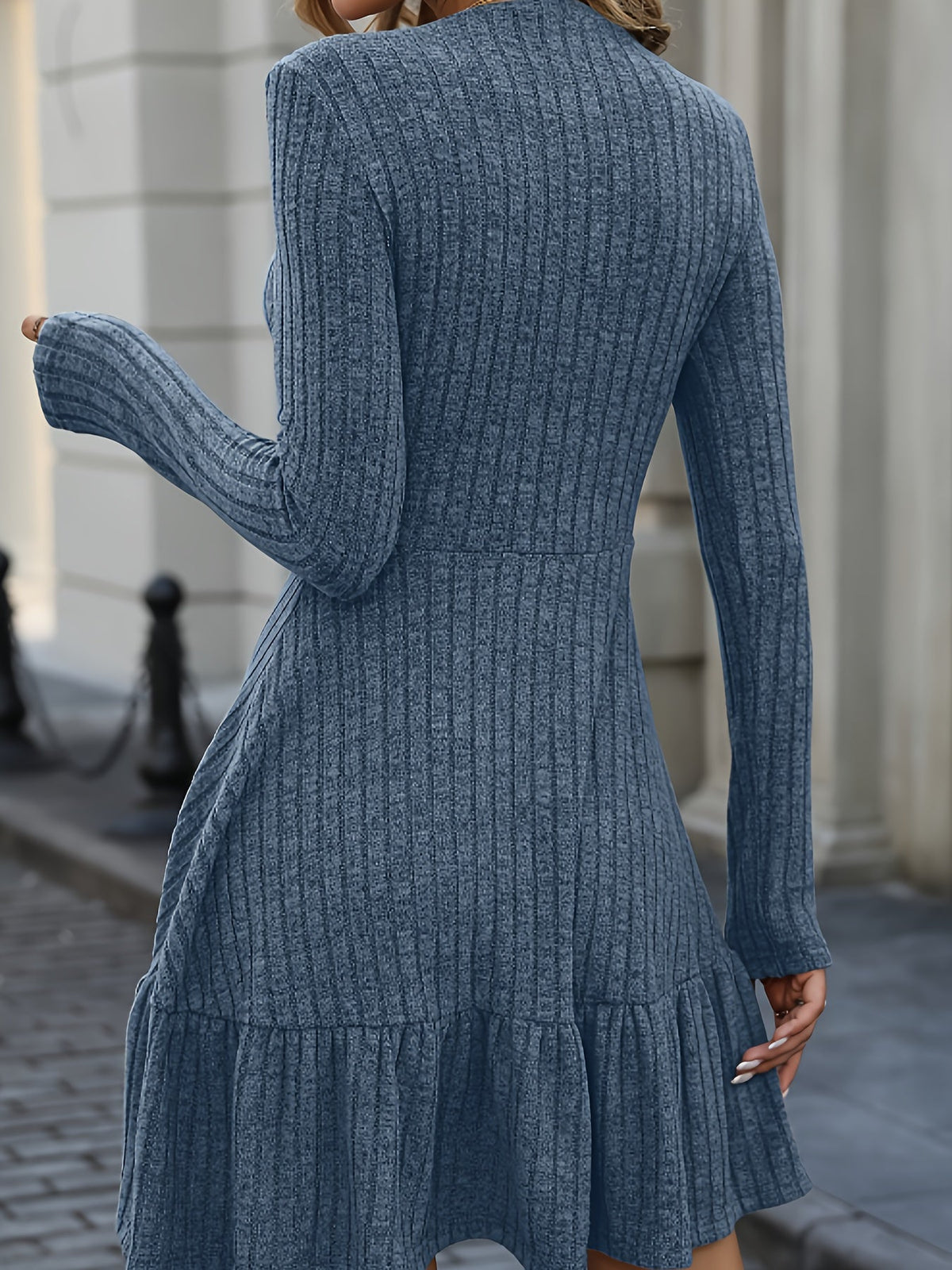 Marie - Elegant trapezformet strikkjole