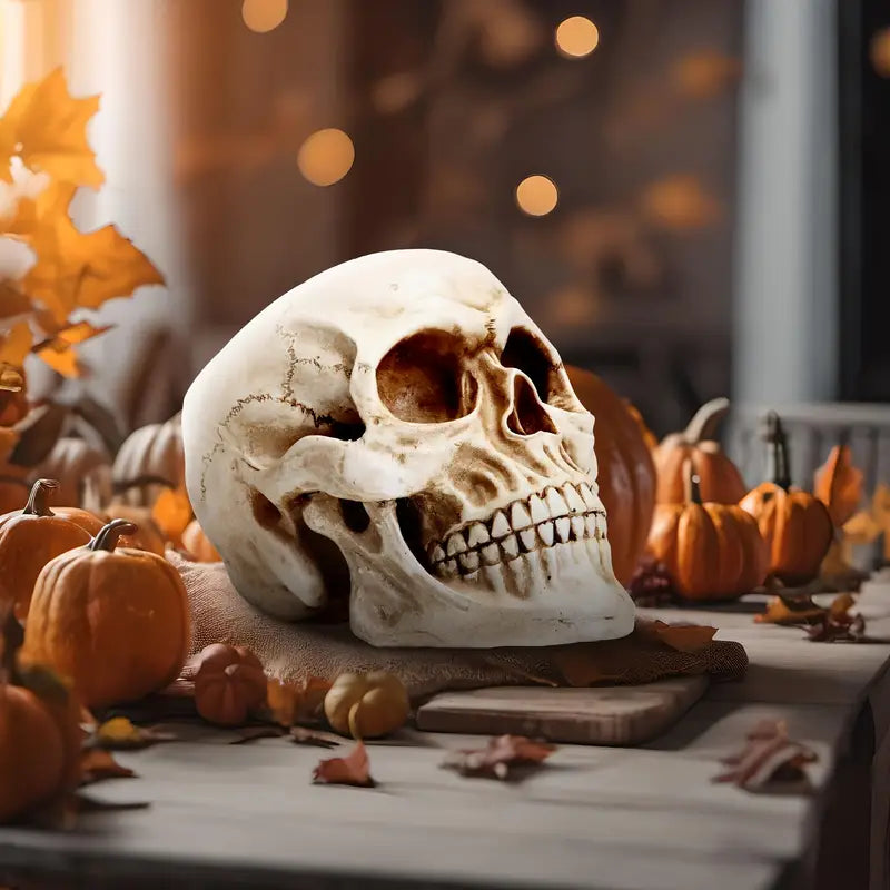 Halloween-hovedmodel – Livsstørrelse 7–9 tommer dekoration til hjemmet og fest