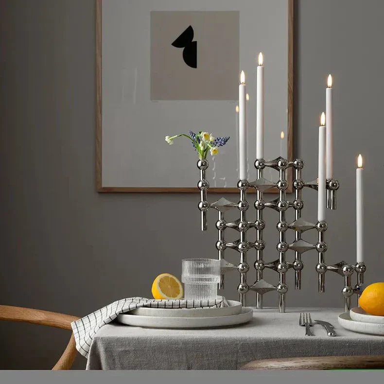 GeoGlow - Moderne geometrisk lysestage til moderne rum