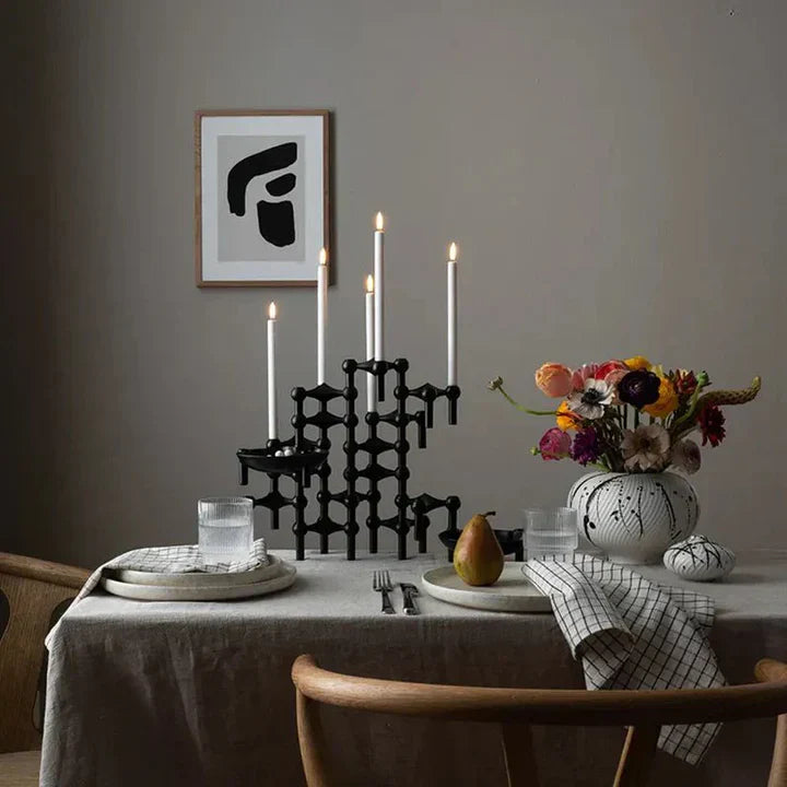 GeoGlow - Moderne geometrisk lysestage til moderne rum