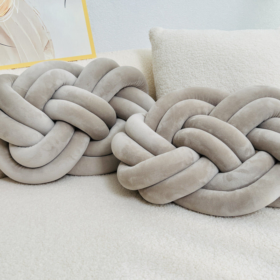CozyPlush Sæt med 2 Plys Dekorative Puder – Blød Elegance til Dit Hjem