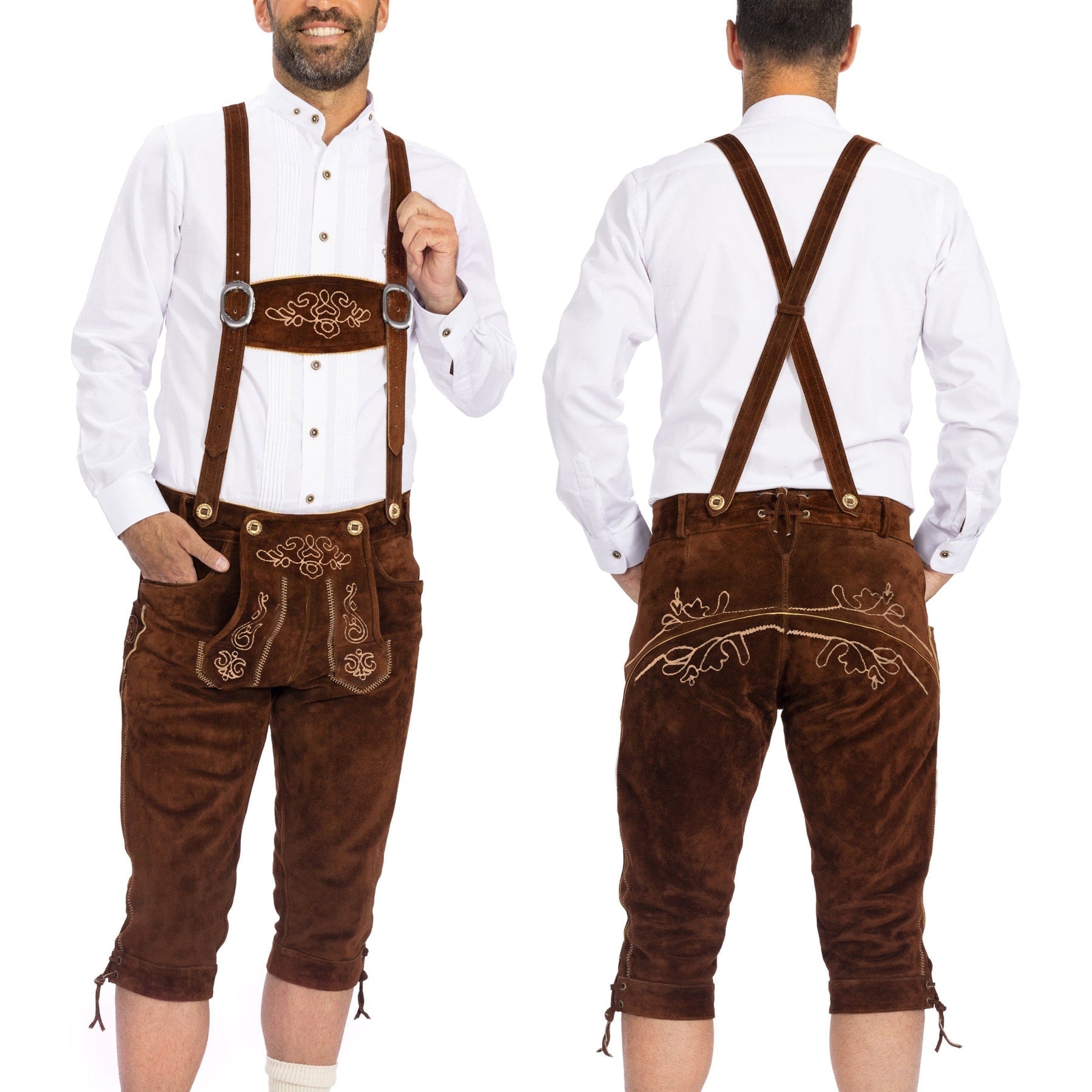 Fred Traditionelt Bavarian Lederhosen Outfit