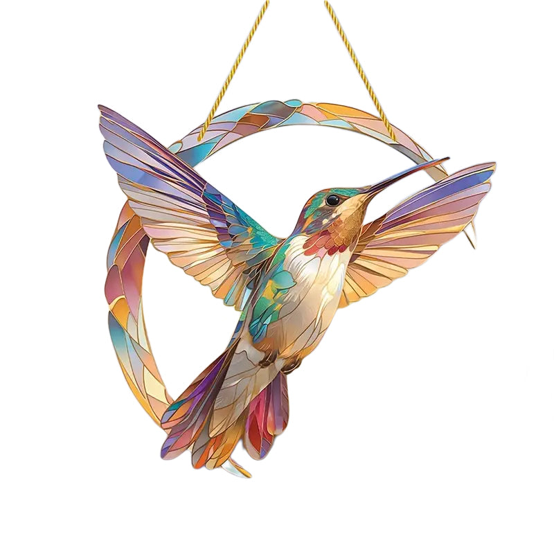 HummiGlow Levende Kolibri Suncatcher – Strålende Vinduesdekoration