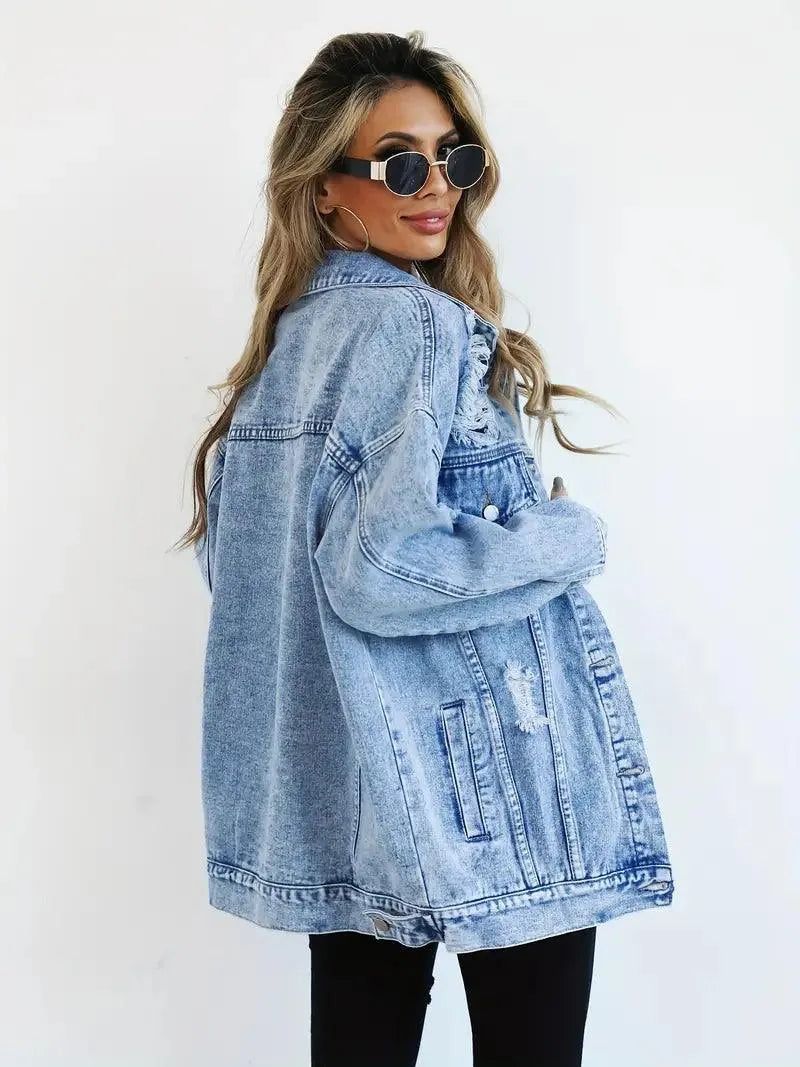 Luna - Oversized denimjakke