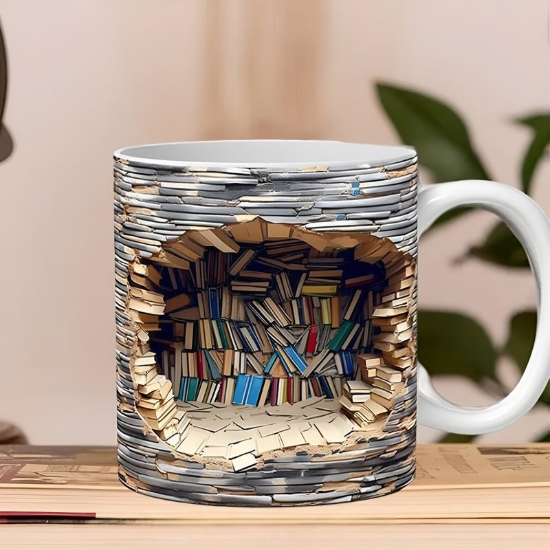 Bibliophile'sMugs - 3D-krus med bogreol