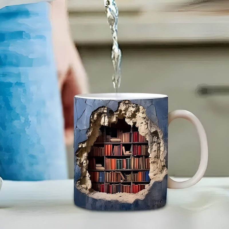 Bibliophile'sMugs - 3D-krus med bogreol