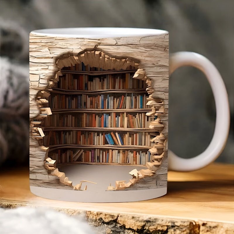 Bibliophile'sMugs - 3D-krus med bogreol